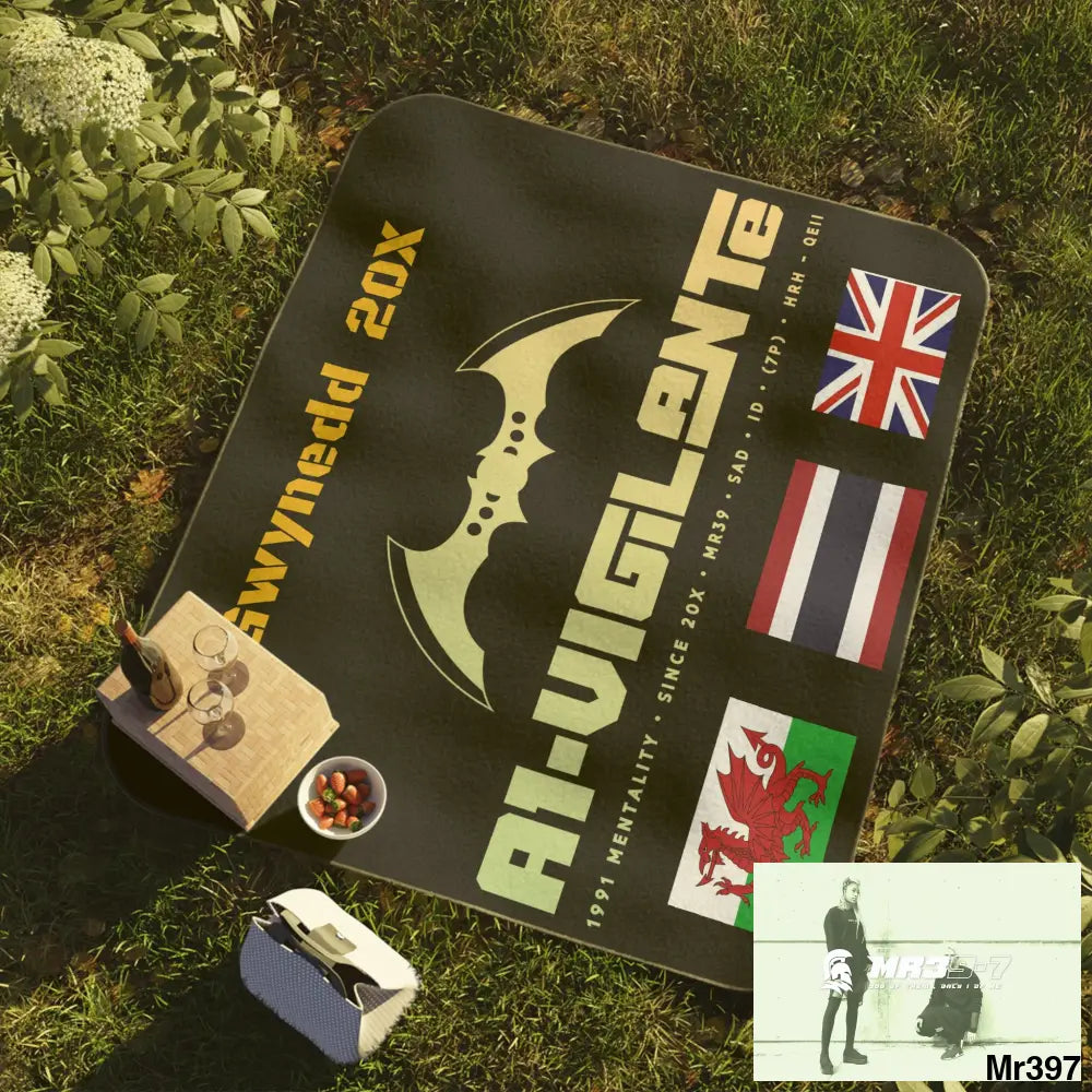 A1 Vigilante Gwynedd Picnic Blanket 61’’ × 51’’ Home Decor