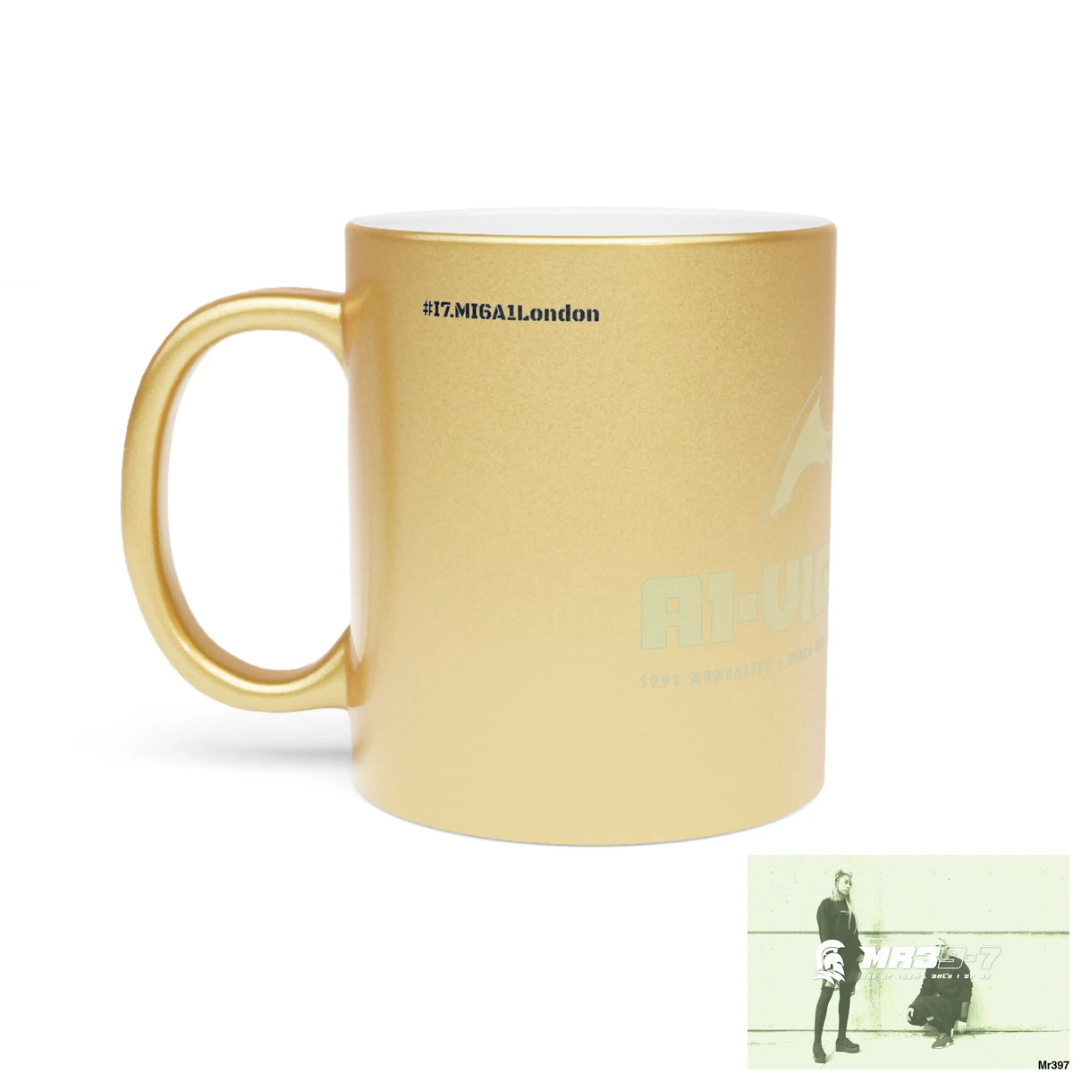A1-Vigilante #I7MI6A1London Metallic Mug (Silver\Gold) 11oz / Gold Mug