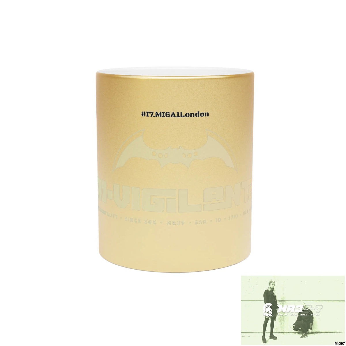 A1-Vigilante #I7MI6A1London Metallic Mug (Silver\Gold) 11oz / Gold Mug