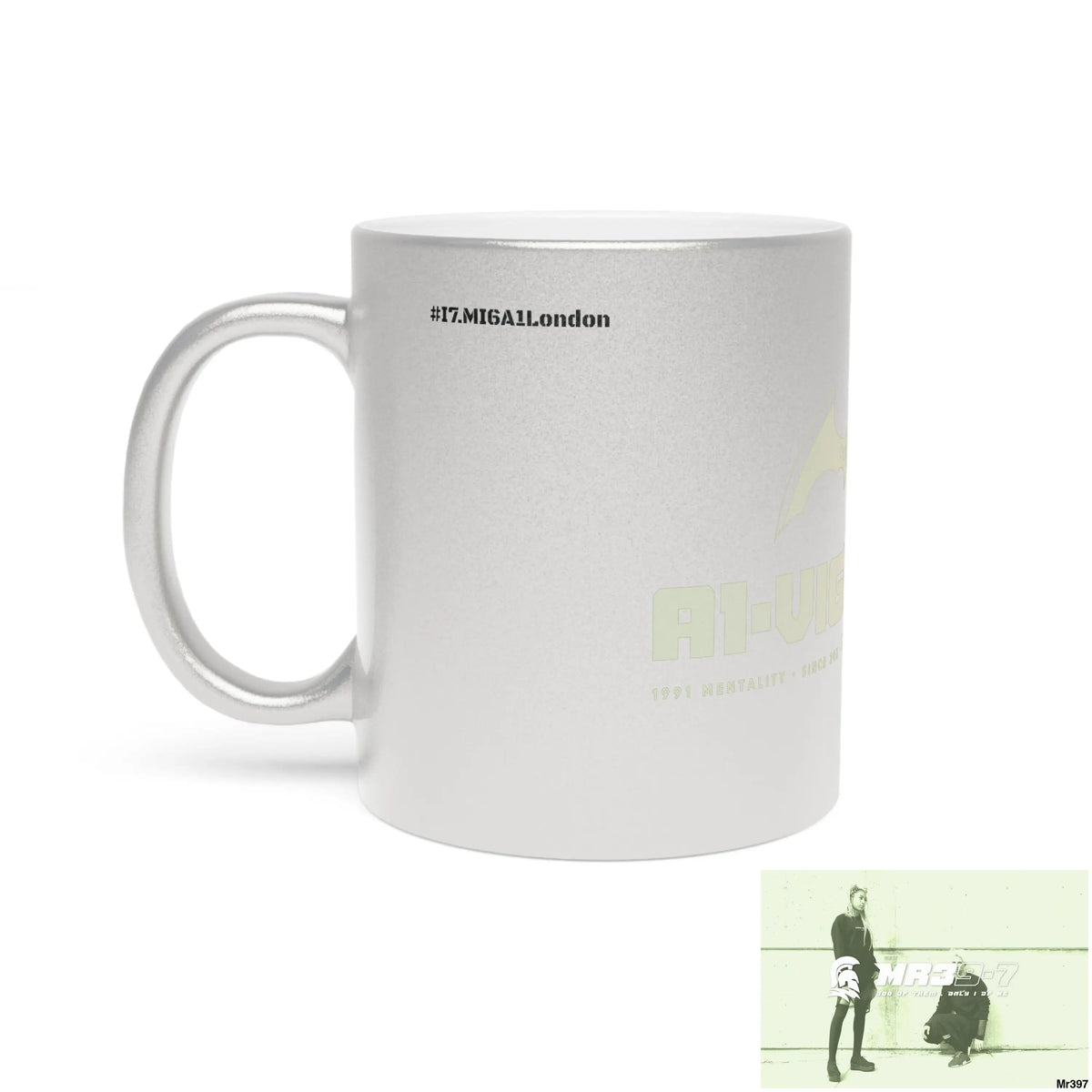 A1-Vigilante #I7MI6A1London Metallic Mug (Silver\Gold) 11oz / Silver Mug