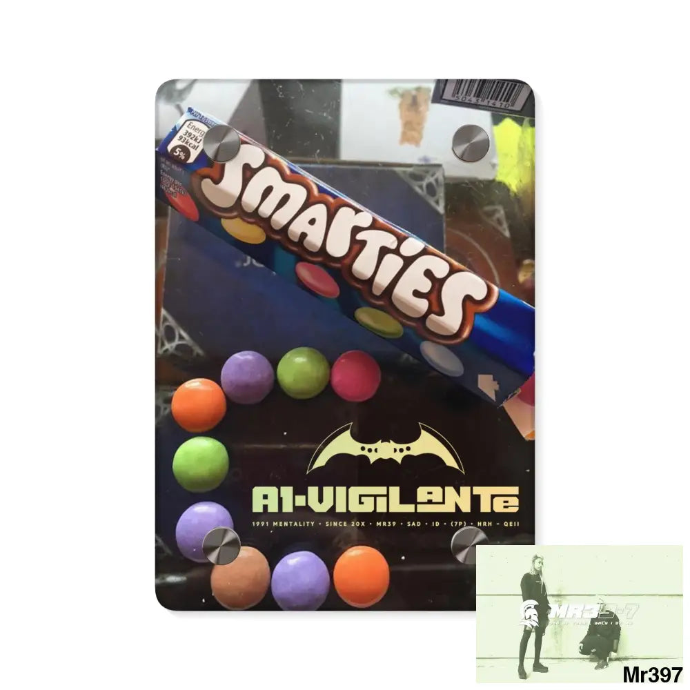 A1-Vigilante Kenya into Barmouth 2015 off train 2015.C3D Smarties Acrylic Wall Art Panel 5’’ x 7’’ (Vertical) / 0.25’’