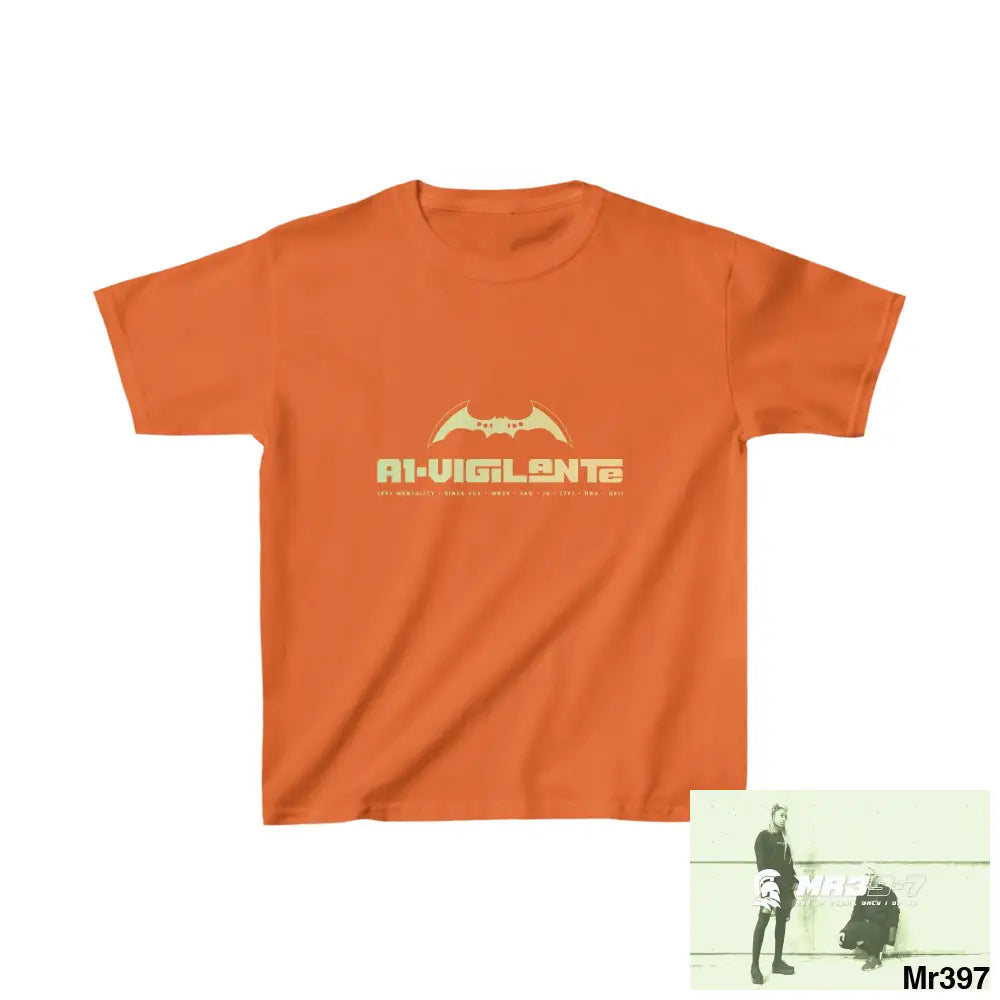 A1-Vigilante Kids Heavy Cotton™ Tee S / Orange Kids clothes