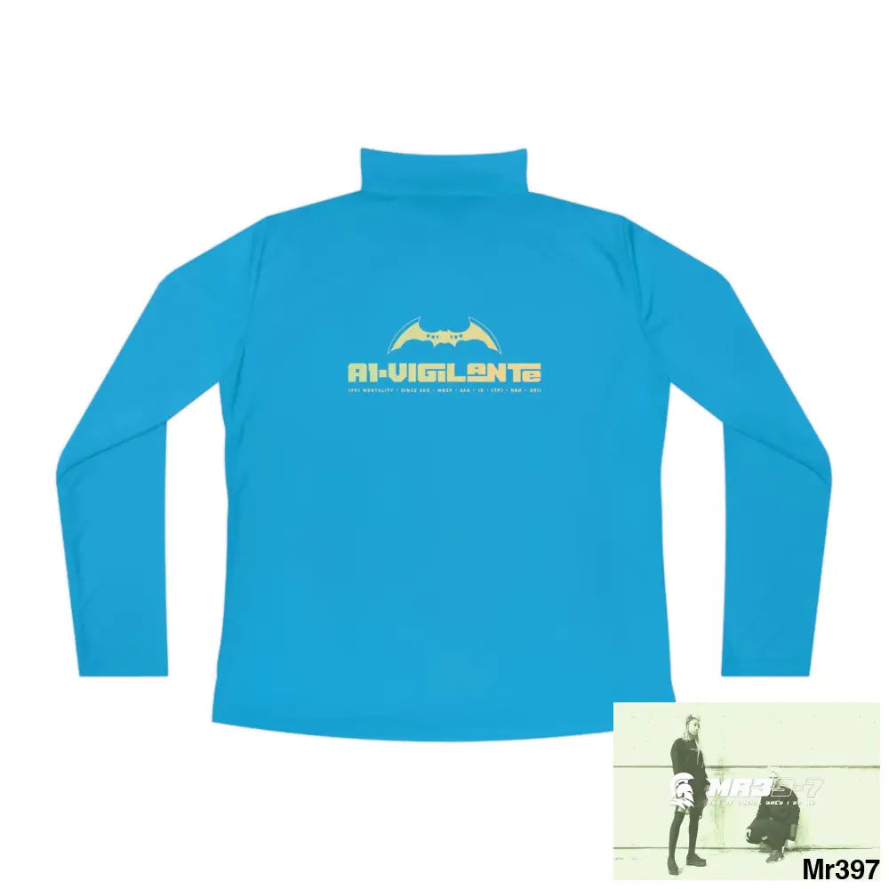 A1-Vigilante Ladies Quarter-Zip Pullover Long-sleeve