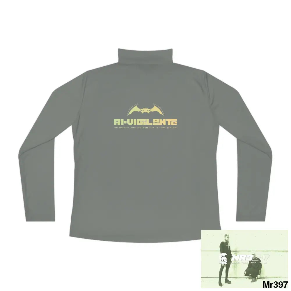 A1-Vigilante Ladies Quarter-Zip Pullover Long-sleeve