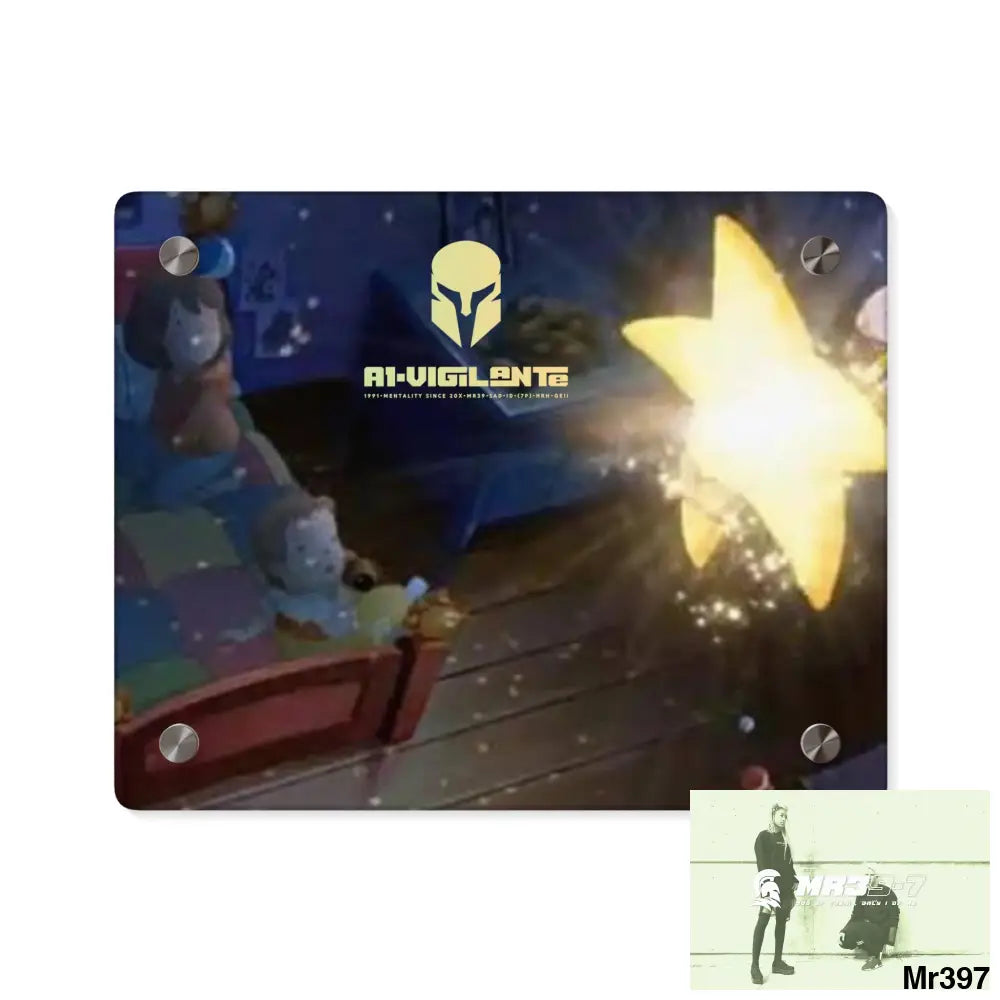 A1-Vigilante Laura’s Star Acrylic Wall Art Panels 10″ x 8″ (Horizontal) / 0.25’’ Home Decor