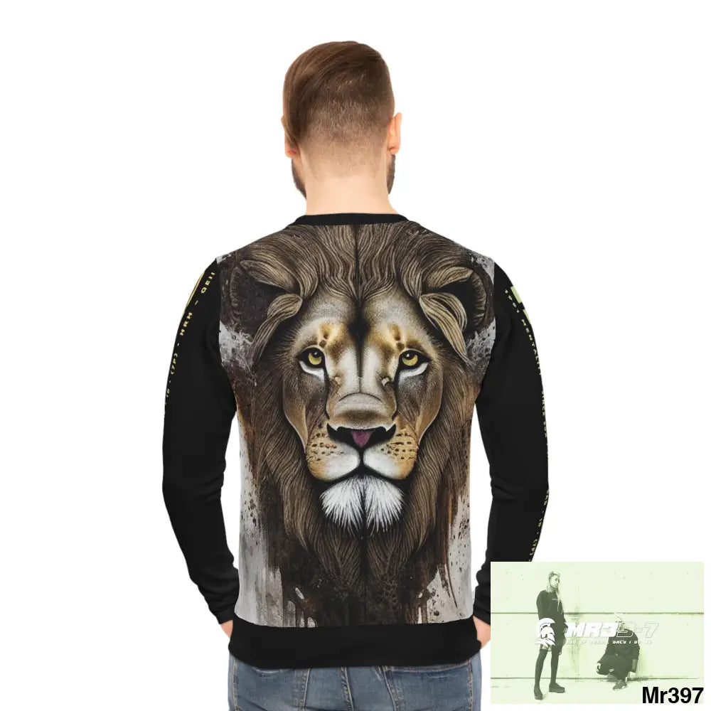 A1 Vigilante lion theme Lightweight Sweatshirt (AOP) All Over Prints