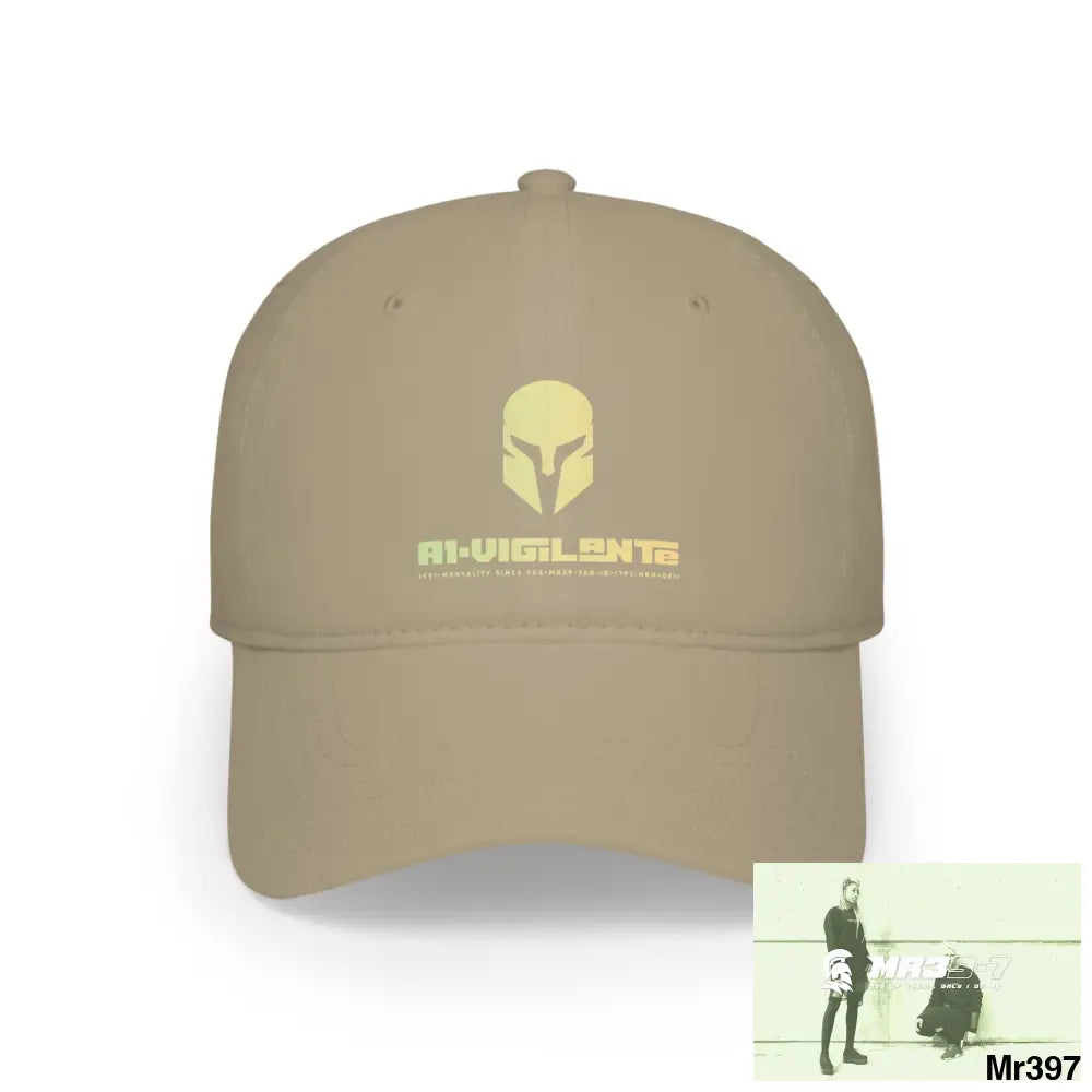 A1-Vigilante Low Profile Baseball Cap Khaki / One size Hats