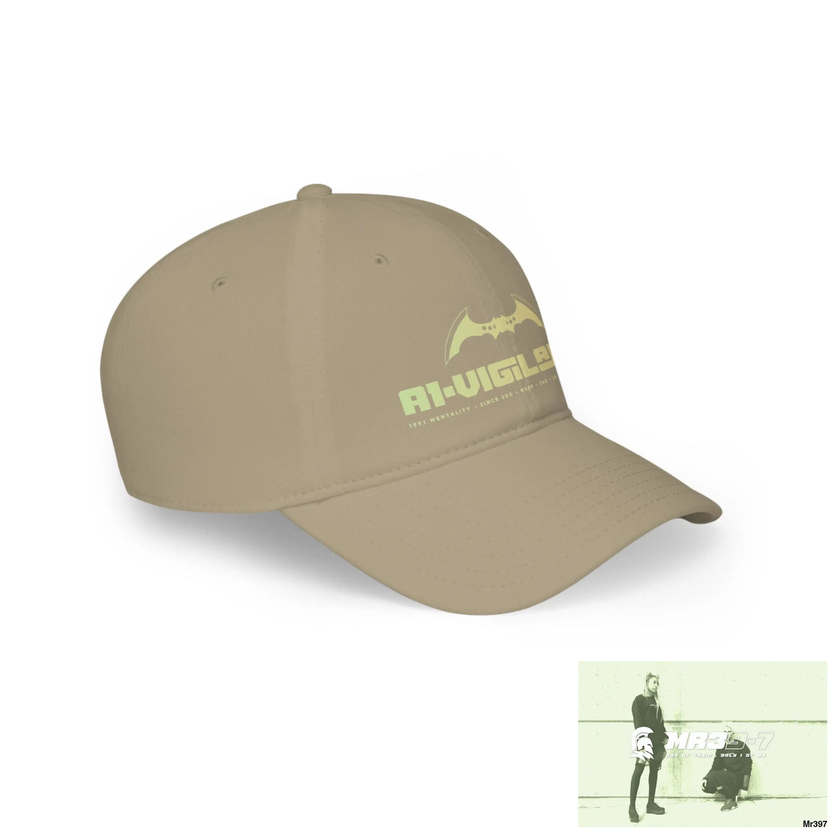 A1-Vigilante Low Profile Baseball Cap Khaki / One size Hats