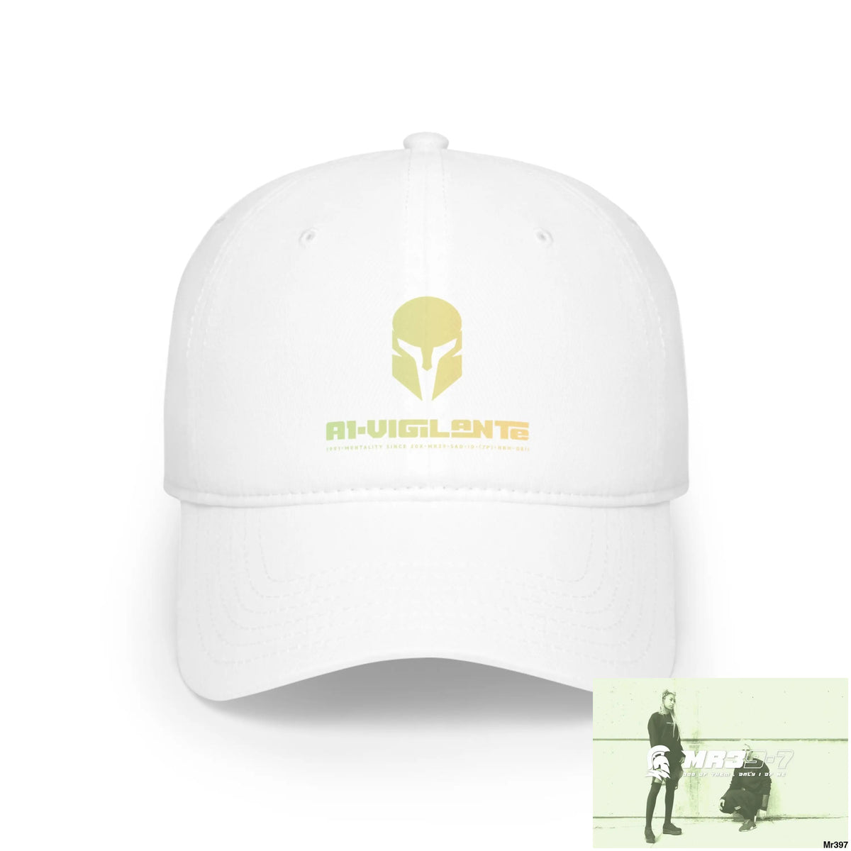 A1-Vigilante Low Profile Baseball Cap White / One size Hats