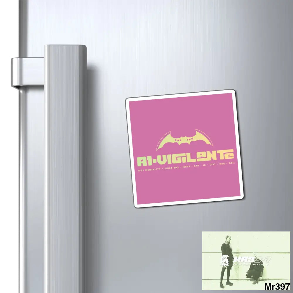 A1-Vigilante Magnet 3’’ × 3’’ Paper products