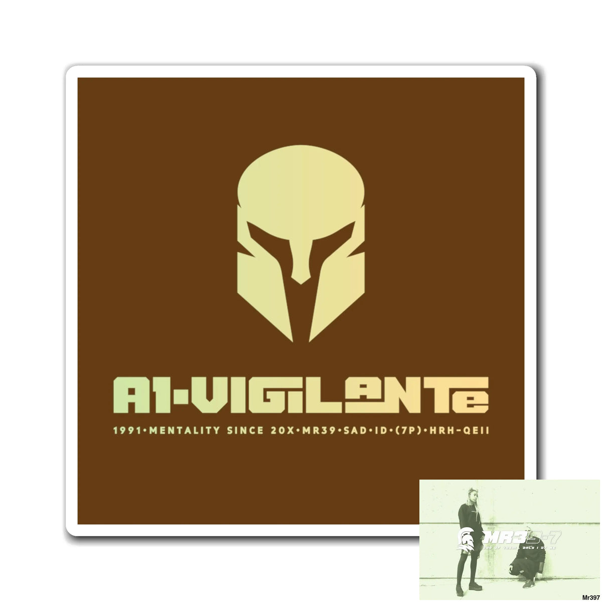 A1-Vigilante Magnet 3’’ × 3’’ Paper products