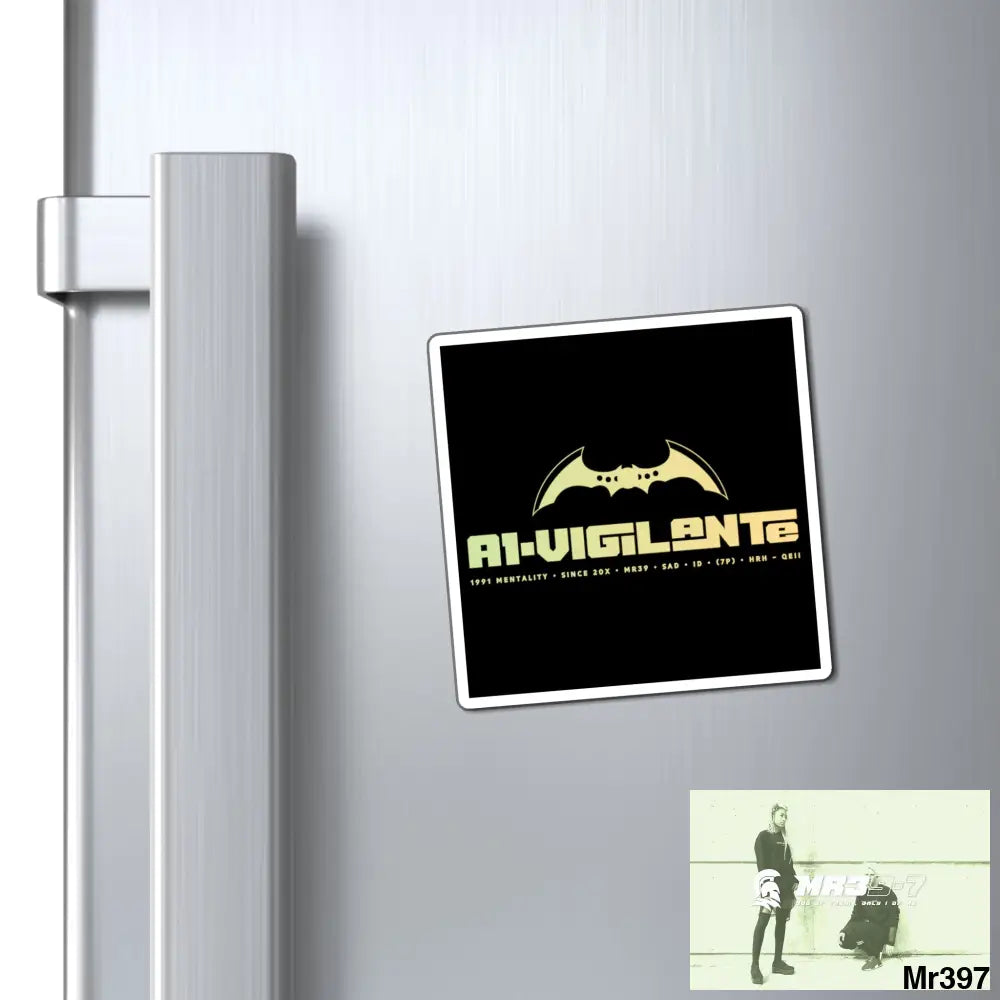 A1-Vigilante Magnet 3’’ × 3’’ Paper products