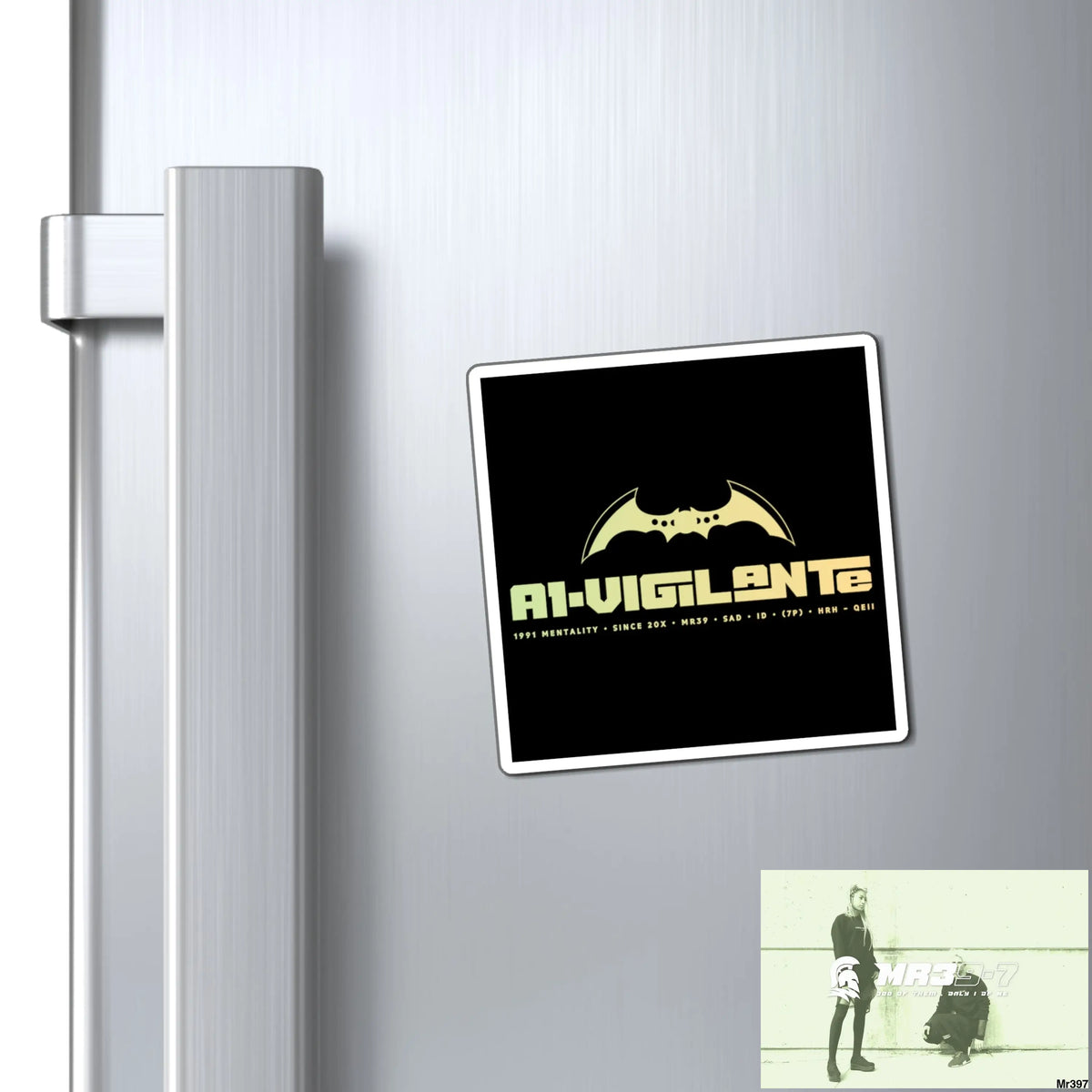 A1-Vigilante Magnet 3’’ × 3’’ Paper products
