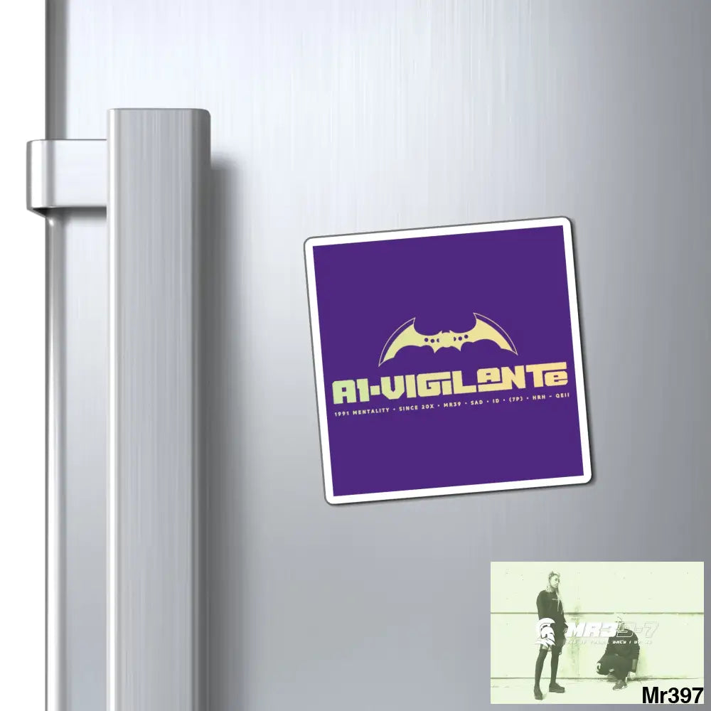 A1-Vigilante Magnet 3’’ × 3’’ Paper products