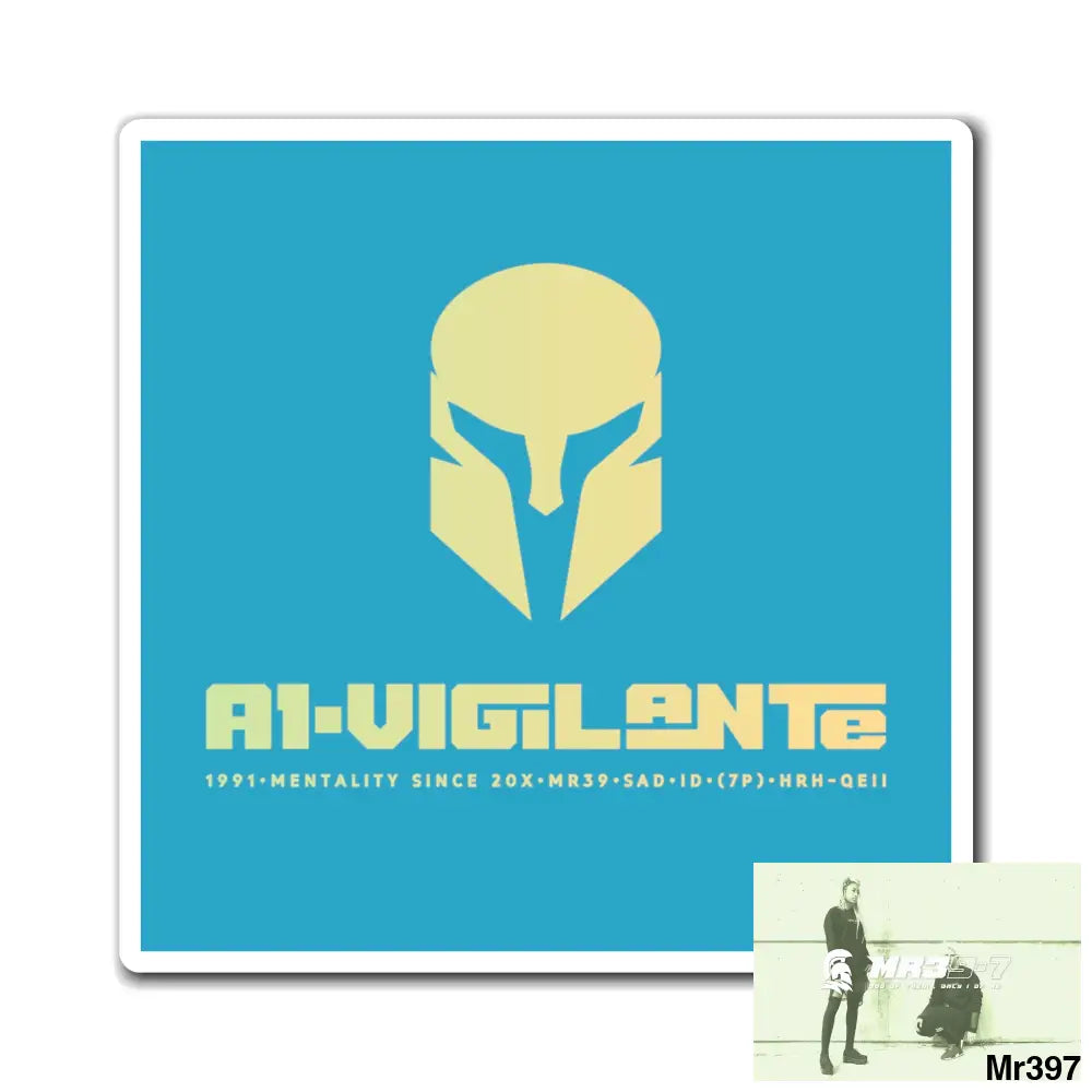 A1-Vigilante magnet 3’’ × 3’’ Paper products