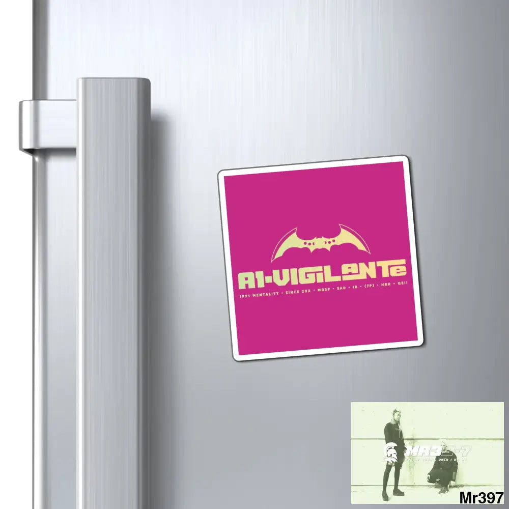 A1-Vigilante Magnet 3’’ × 3’’ Paper products