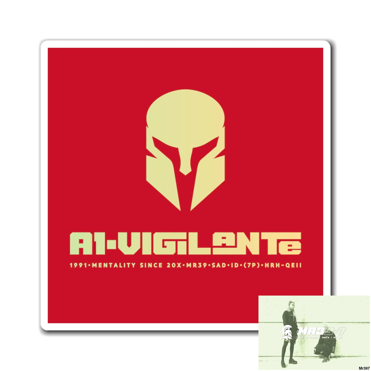 A1-Vigilante Magnet 3’’ × 3’’ Paper products
