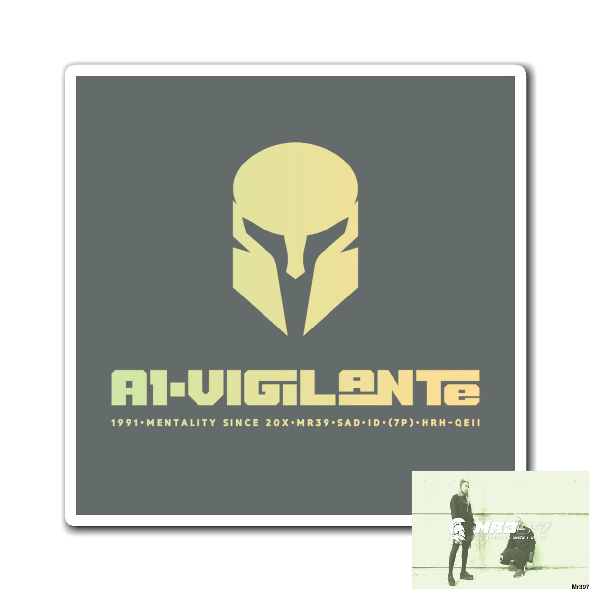A1-Vigilante Magnet 3’’ × 3’’ Paper products