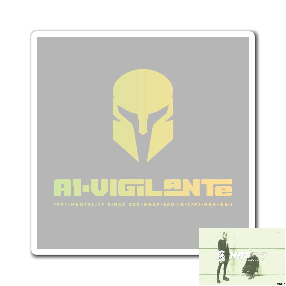 A1-Vigilante Magnet 3’’ × 3’’ Paper products
