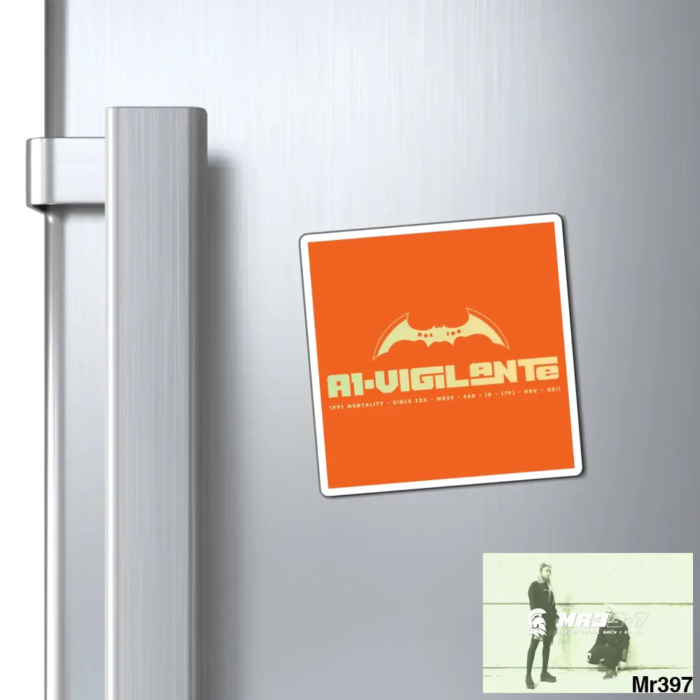 A1-Vigilante Magnet 3’’ × 3’’ Paper products