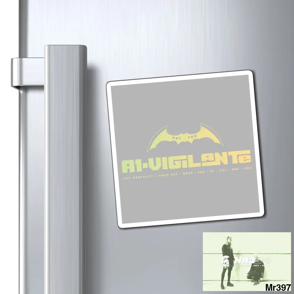 A1-Vigilante Magnet 4’’ × 4’’ Paper products