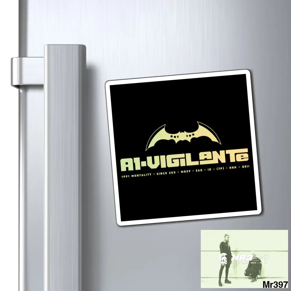 A1-Vigilante Magnet 4’’ × 4’’ Paper products