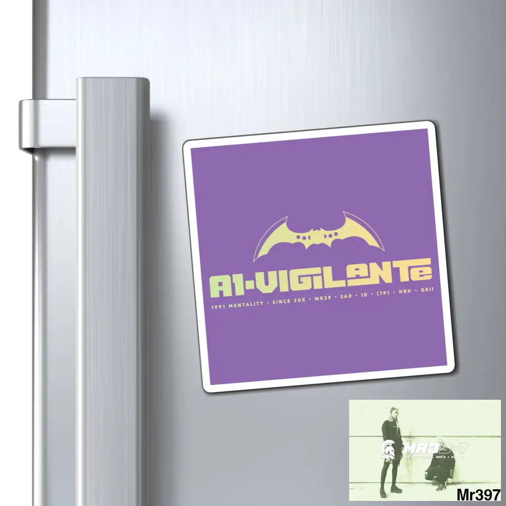 A1-Vigilante Magnet 4’’ × 4’’ Paper products