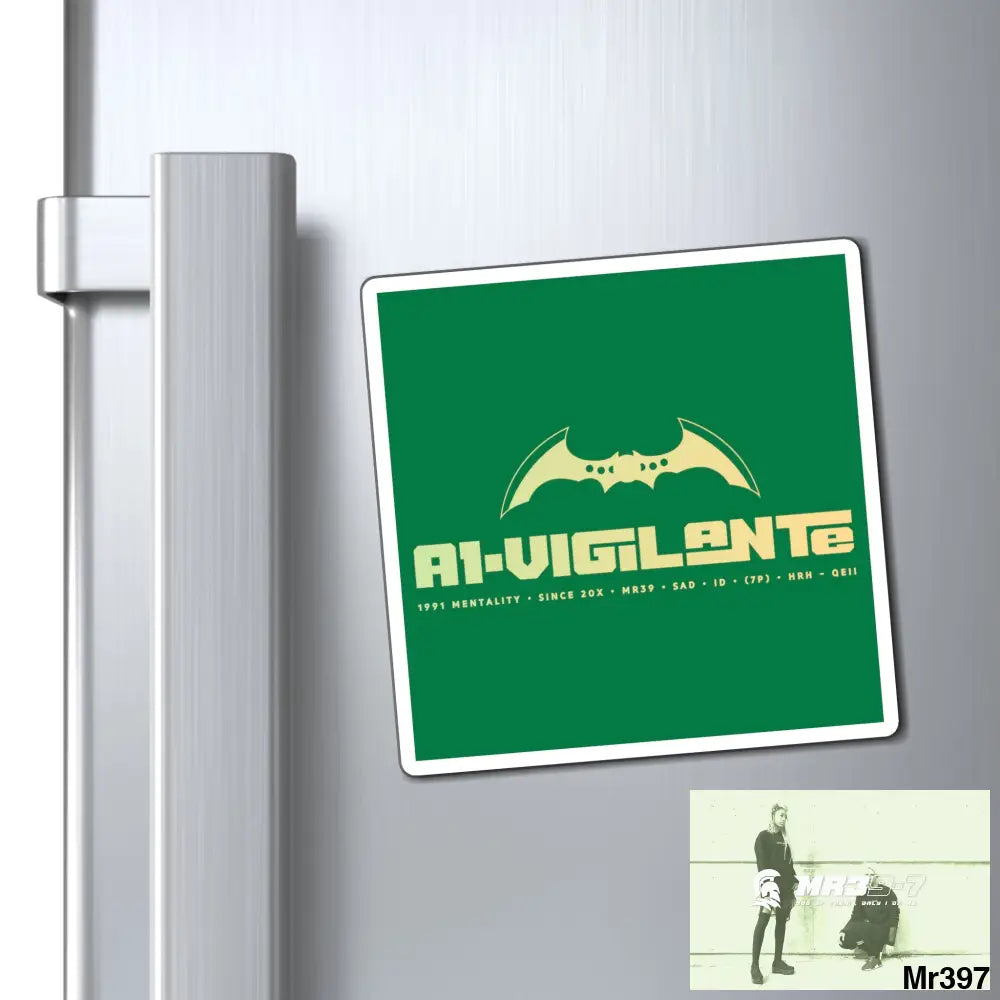 A1-Vigilante Magnet 4’’ × 4’’ Paper products