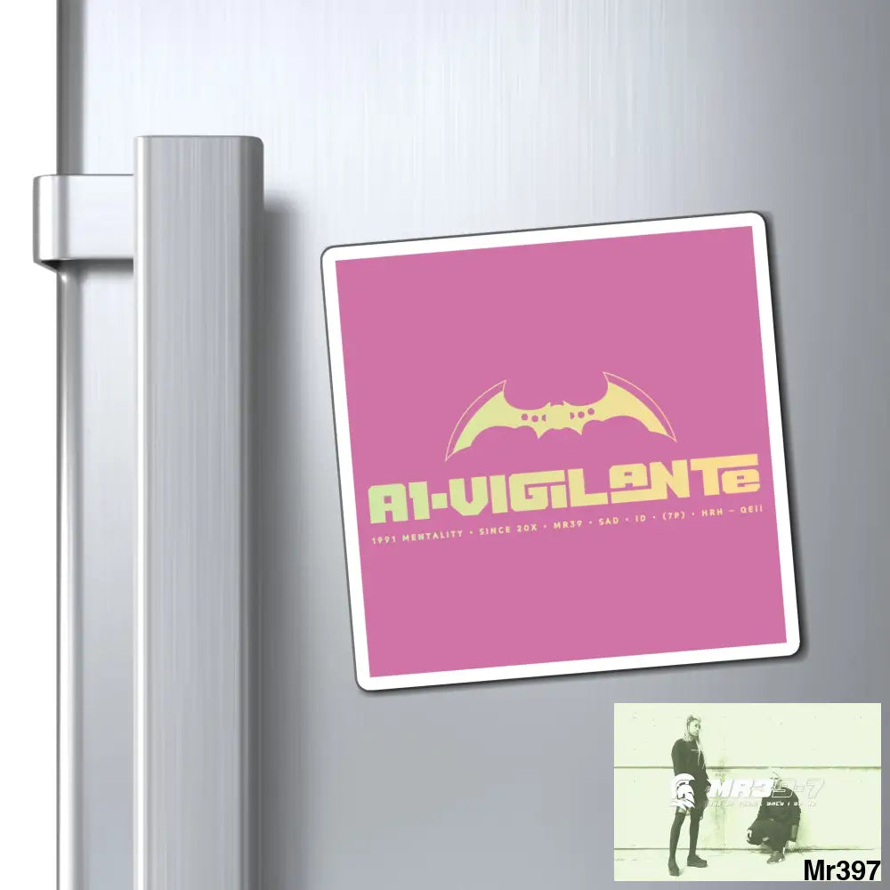 A1-Vigilante Magnet 4’’ × 4’’ Paper products