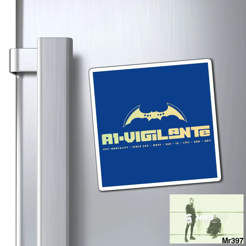 A1-Vigilante Magnet 4’’ × 4’’ Paper products