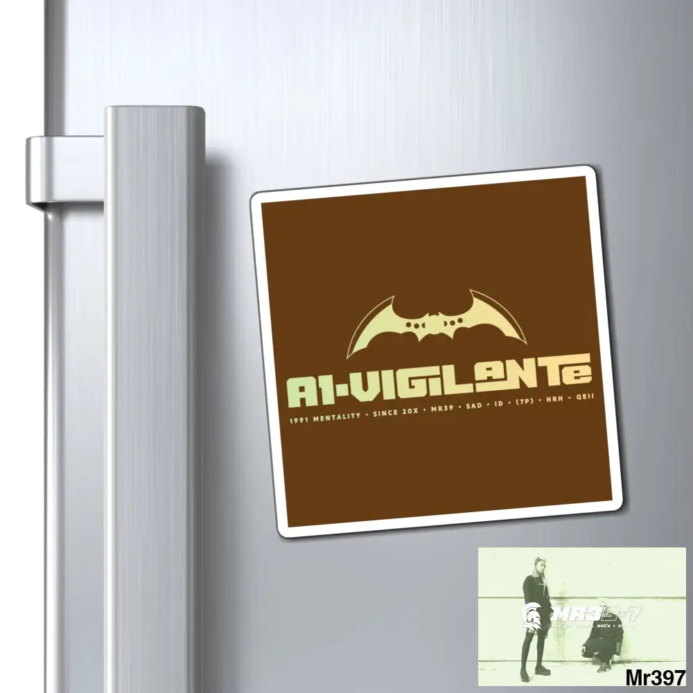 A1-Vigilante Magnet 4’’ × 4’’ Paper products