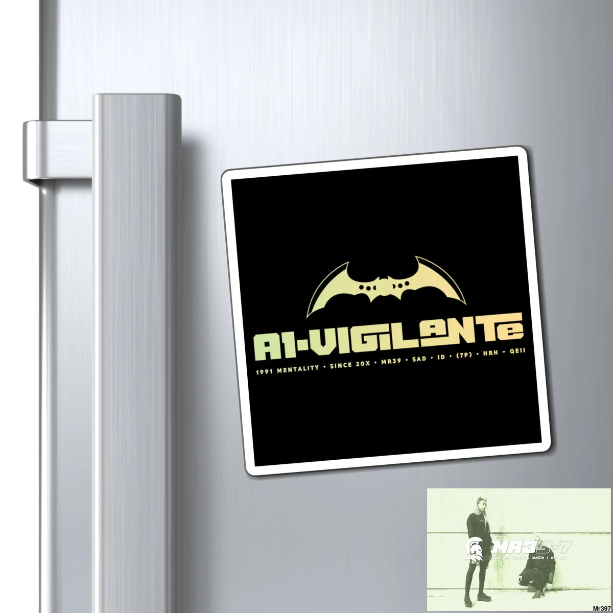 A1-Vigilante Magnet 4’’ × 4’’ Paper products