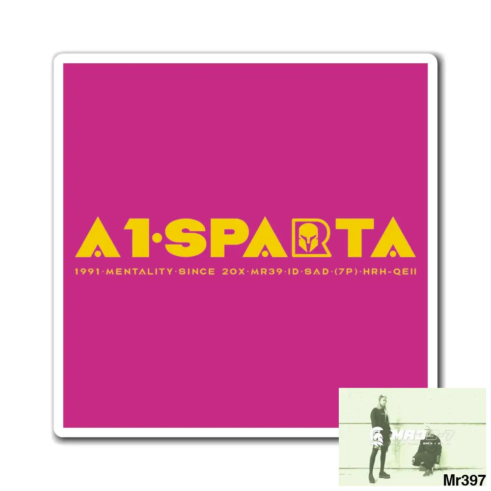 A1-Vigilante magnet 4’’ × 4’’ Paper products