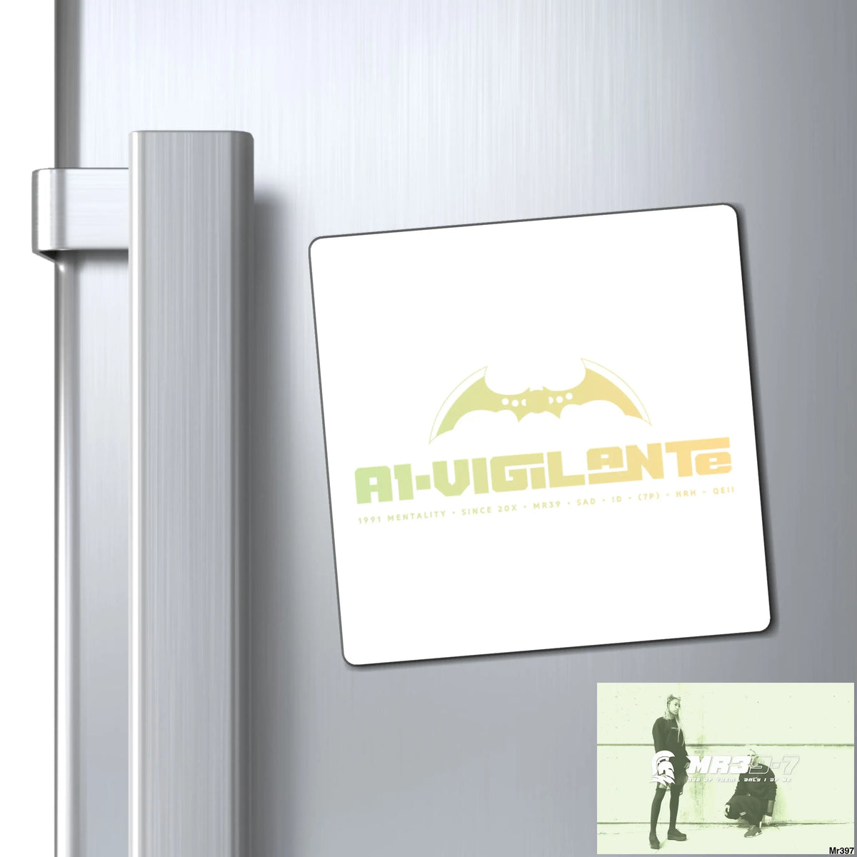 A1-Vigilante Magnet 4’’ × 4’’ Paper products