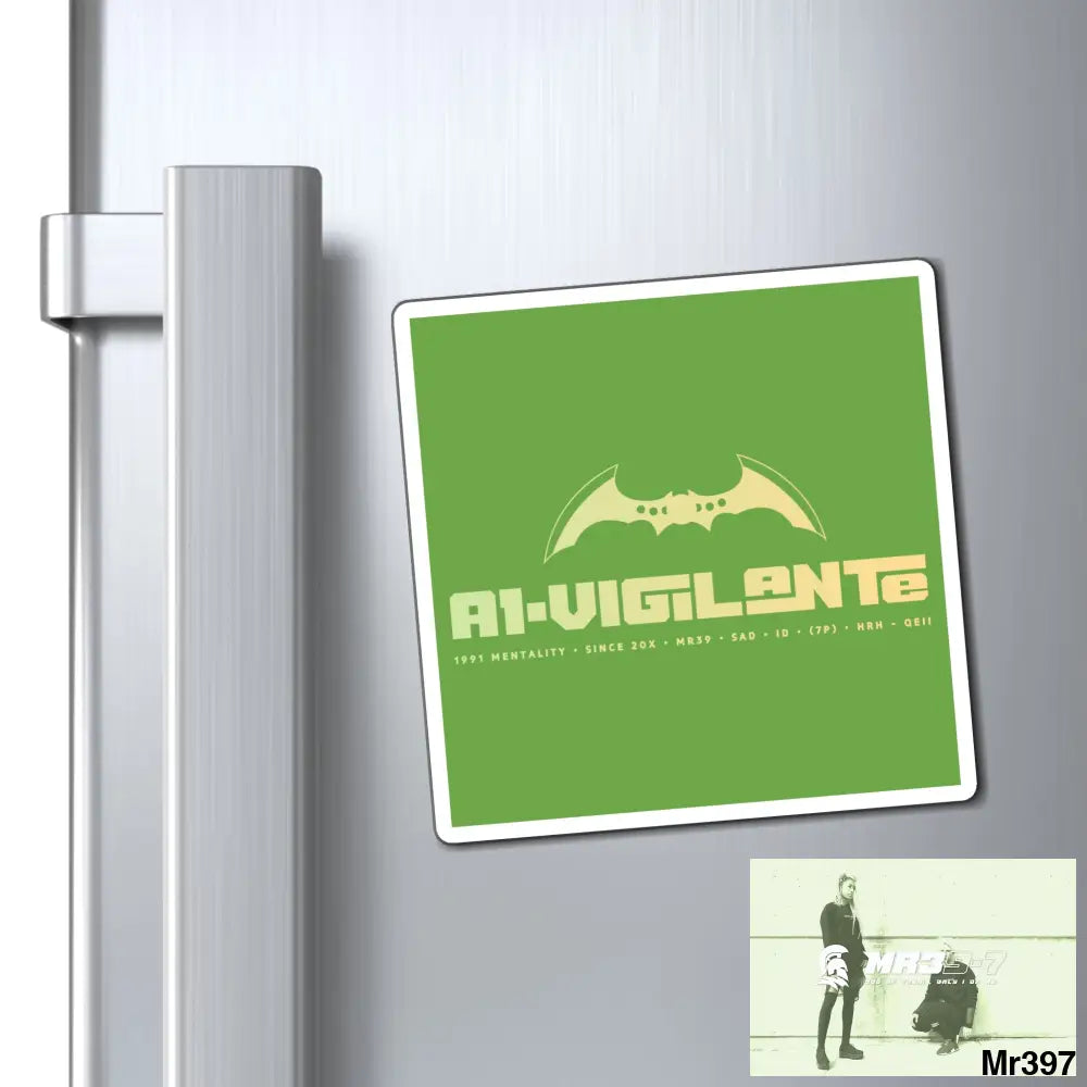 A1-Vigilante Magnet 4’’ × 4’’ Paper products