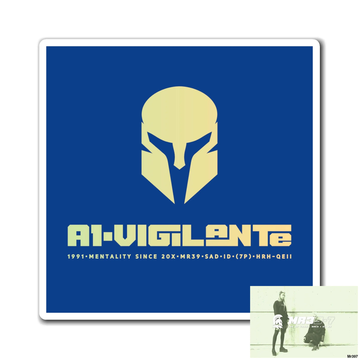 A1-Vigilante magnet 6’’ × 6’’ Paper products