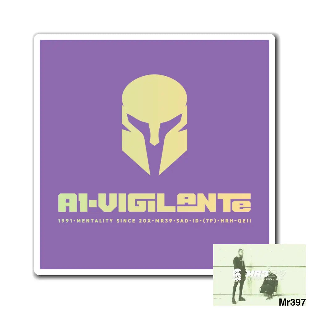 A1-Vigilante Magnet 6’’ × 6’’ Paper products