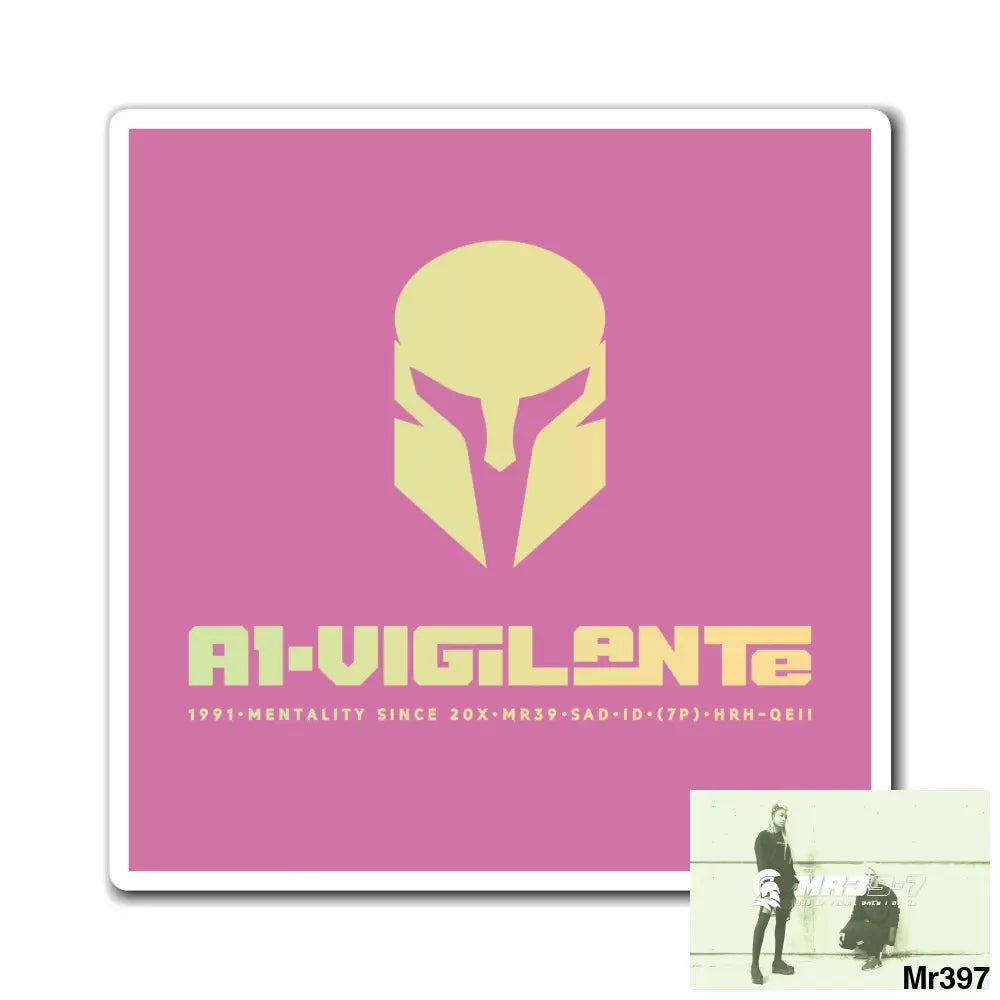 A1-Vigilante Magnet 6’’ × 6’’ Paper products