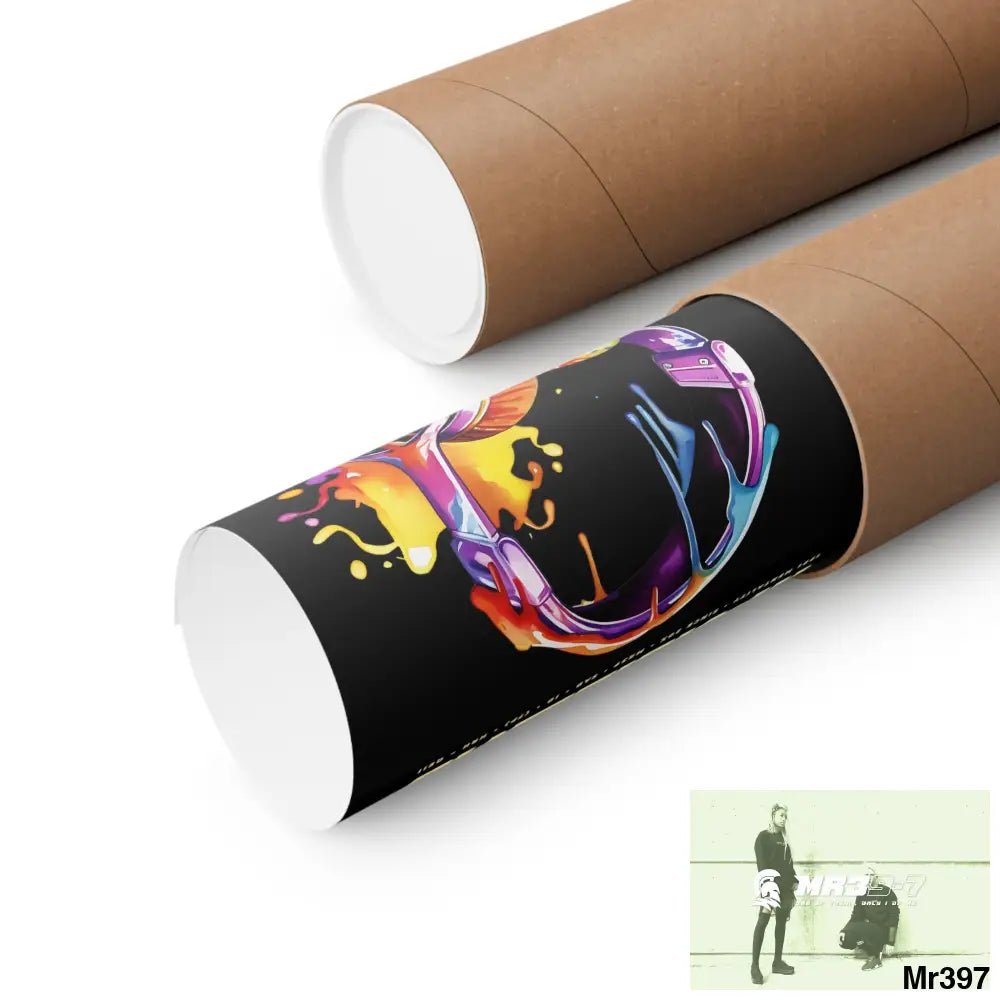 A1-Vigilante Melting headphones Matte Vertical Posters Poster