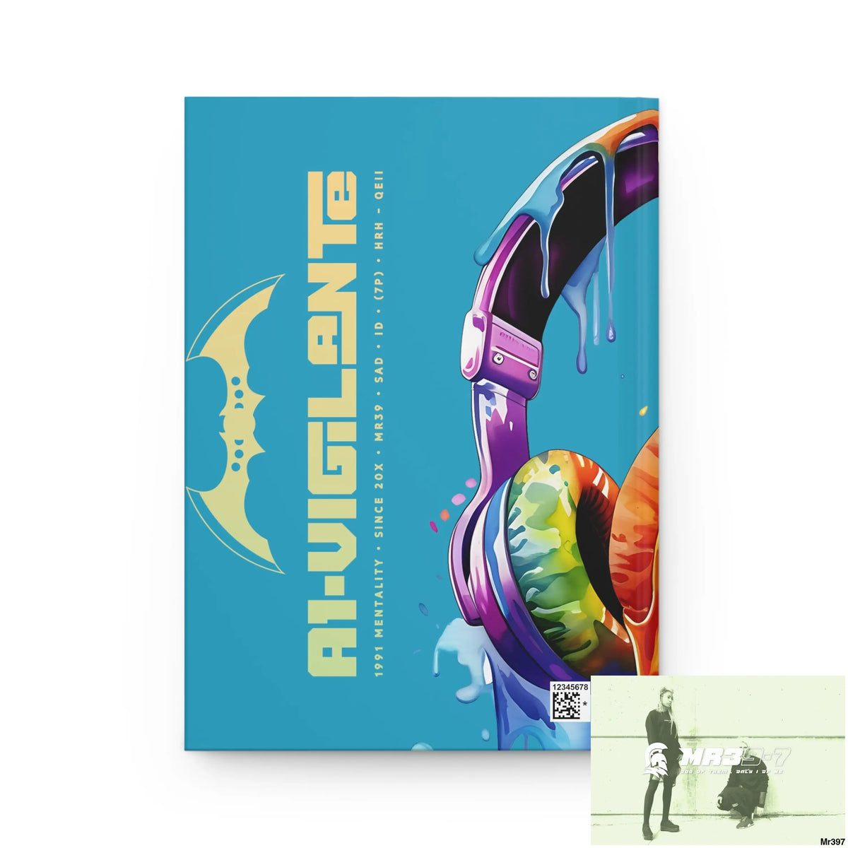 A1- Vigilante Melting Headset Hardcover Journal Matte Journal Paper products