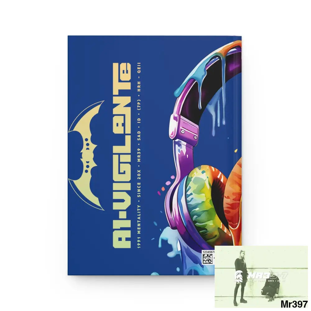 A1- Vigilante Melting Headset Hardcover Journal Matte Journal Paper products