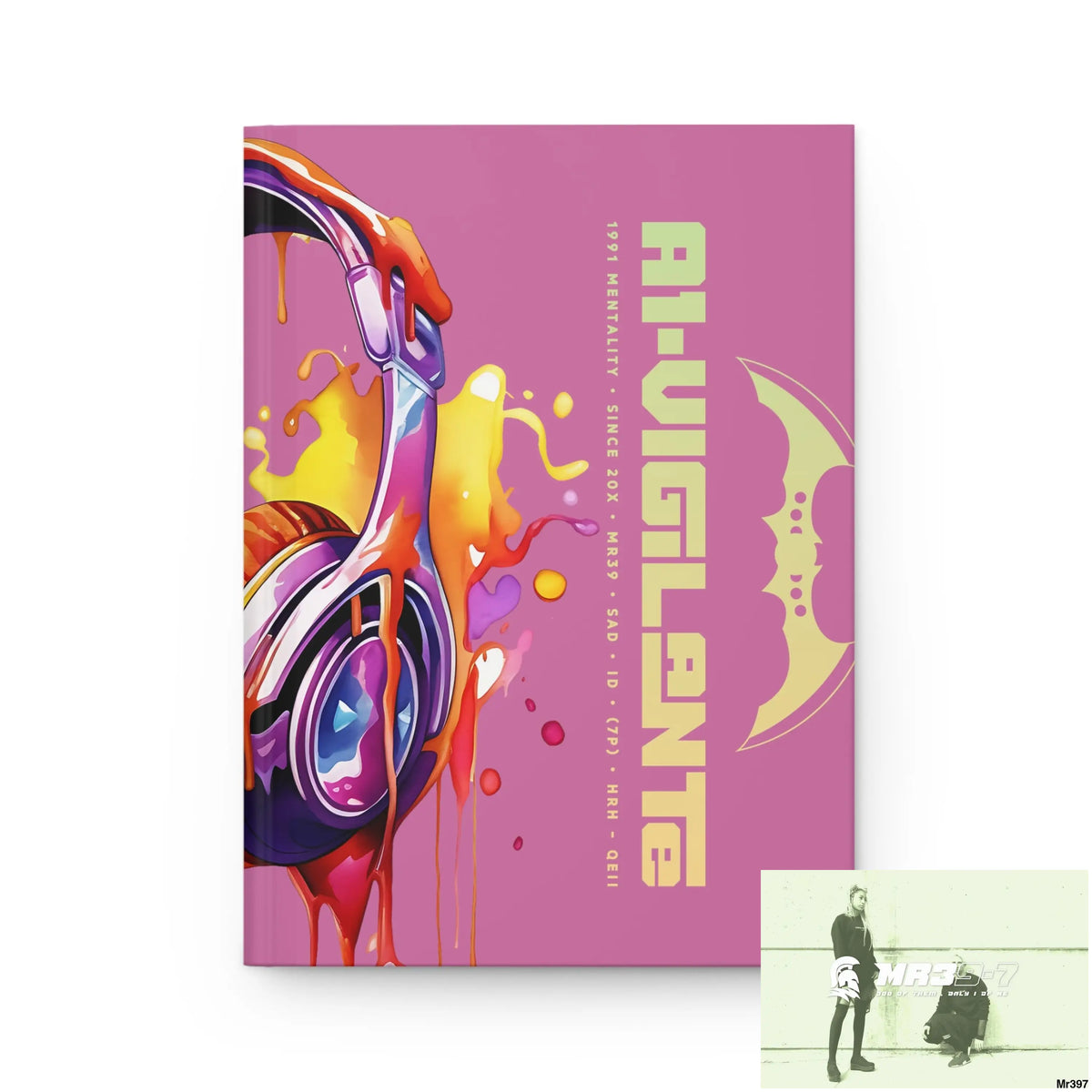 A1- Vigilante Melting Headset Hardcover Journal Matte Journal Paper products