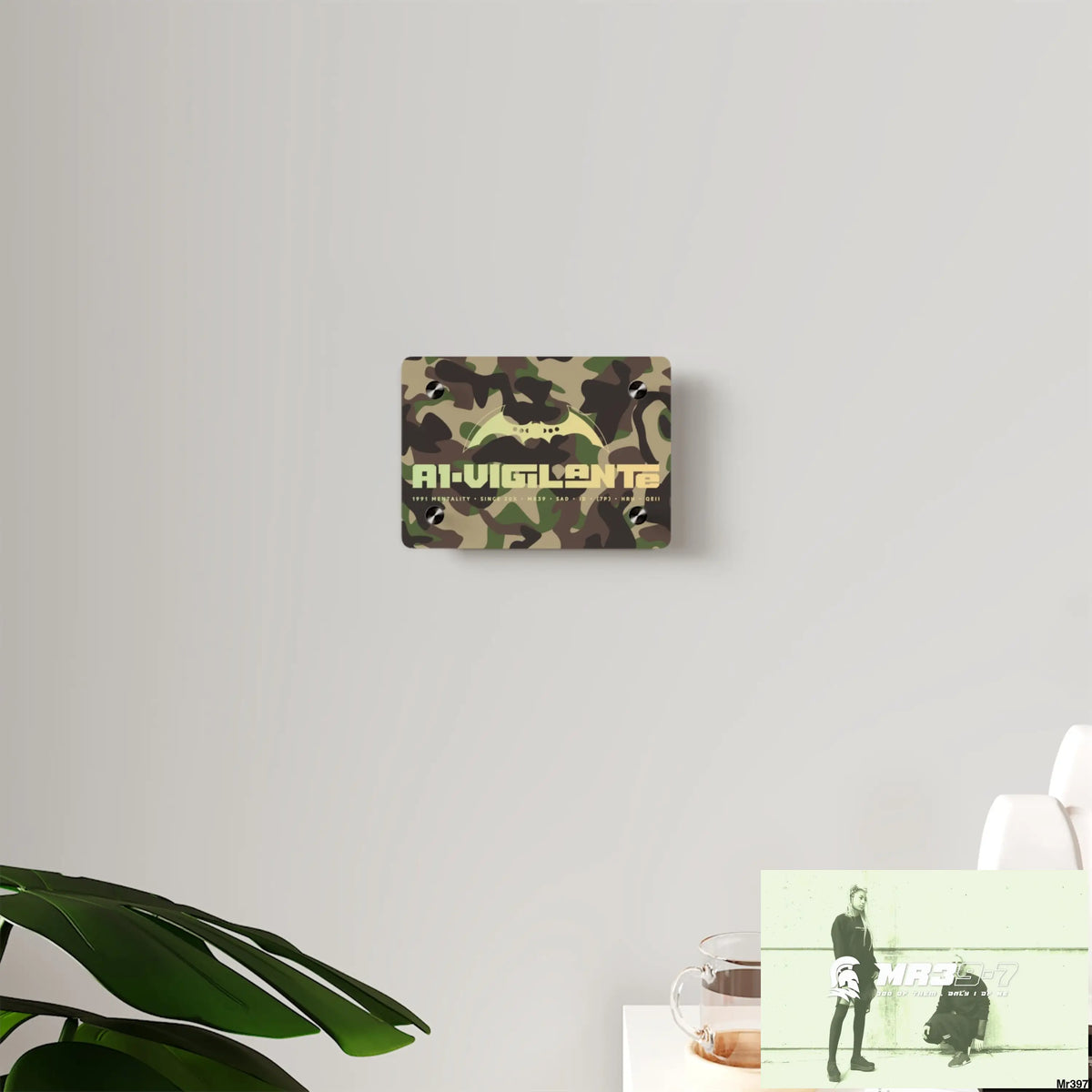 A1-Vigilante Military Mentality 1991 Style Acrylic Wall Art Panels Home Decor