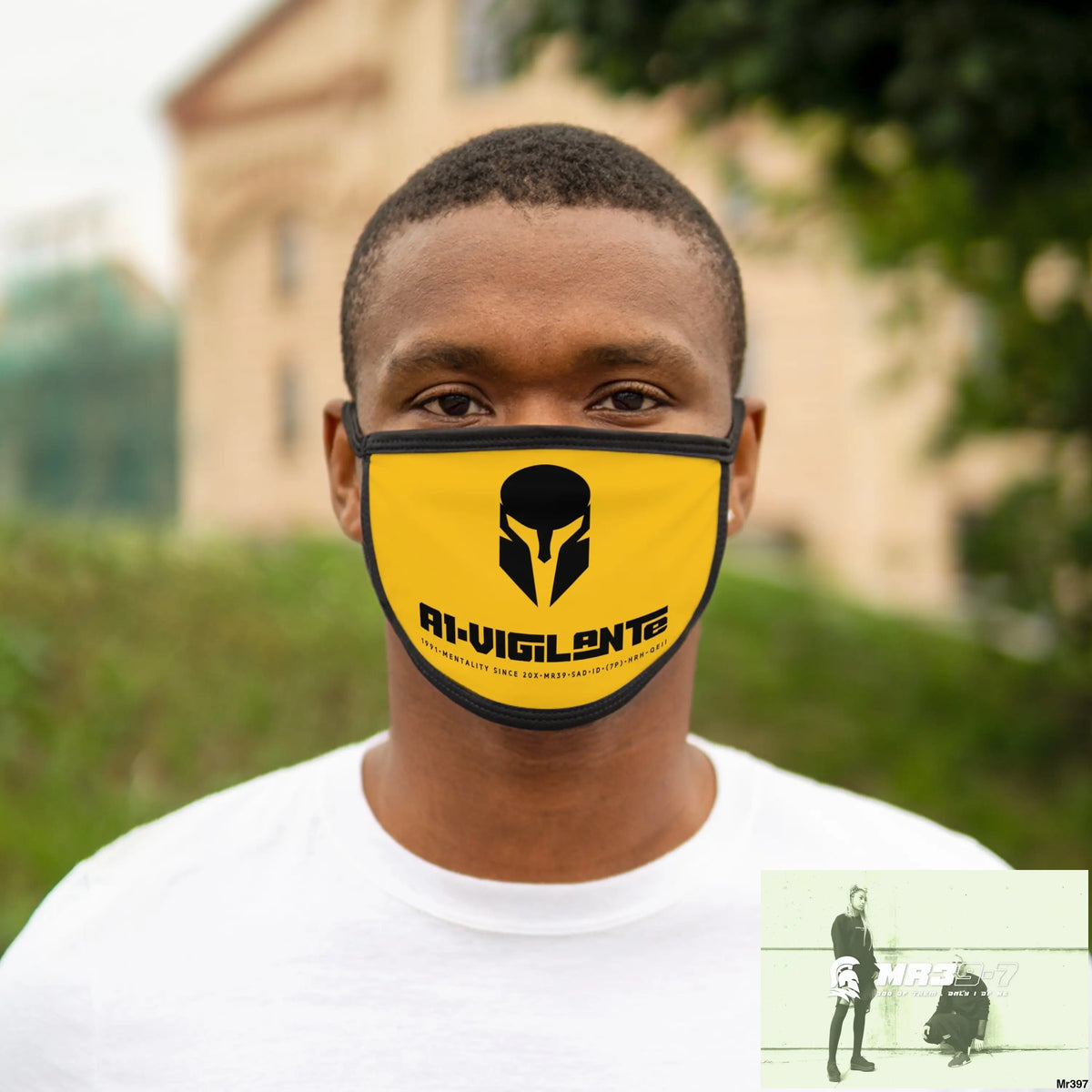 A1.Vigilante Mixed-Fabric Face Mask One size Accessories