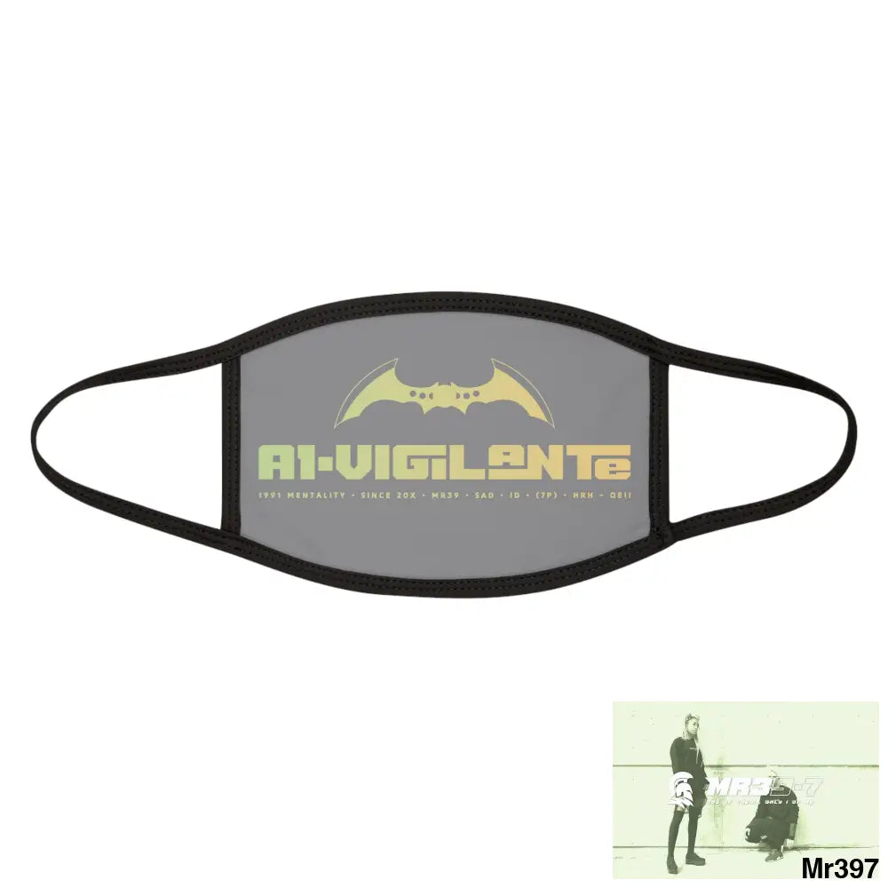 A1.Vigilante Mixed-Fabric Face Mask One size Accessories