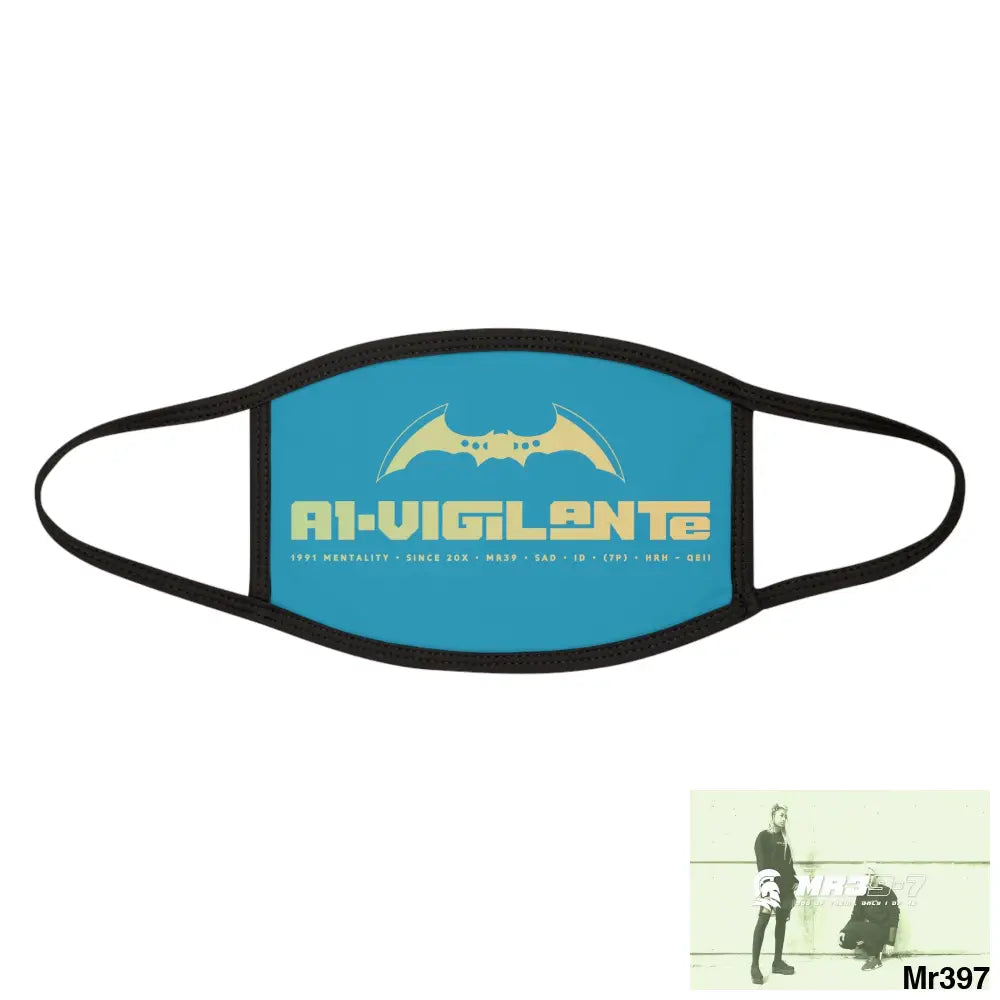 A1.Vigilante Mixed-Fabric Face Mask One size Accessories