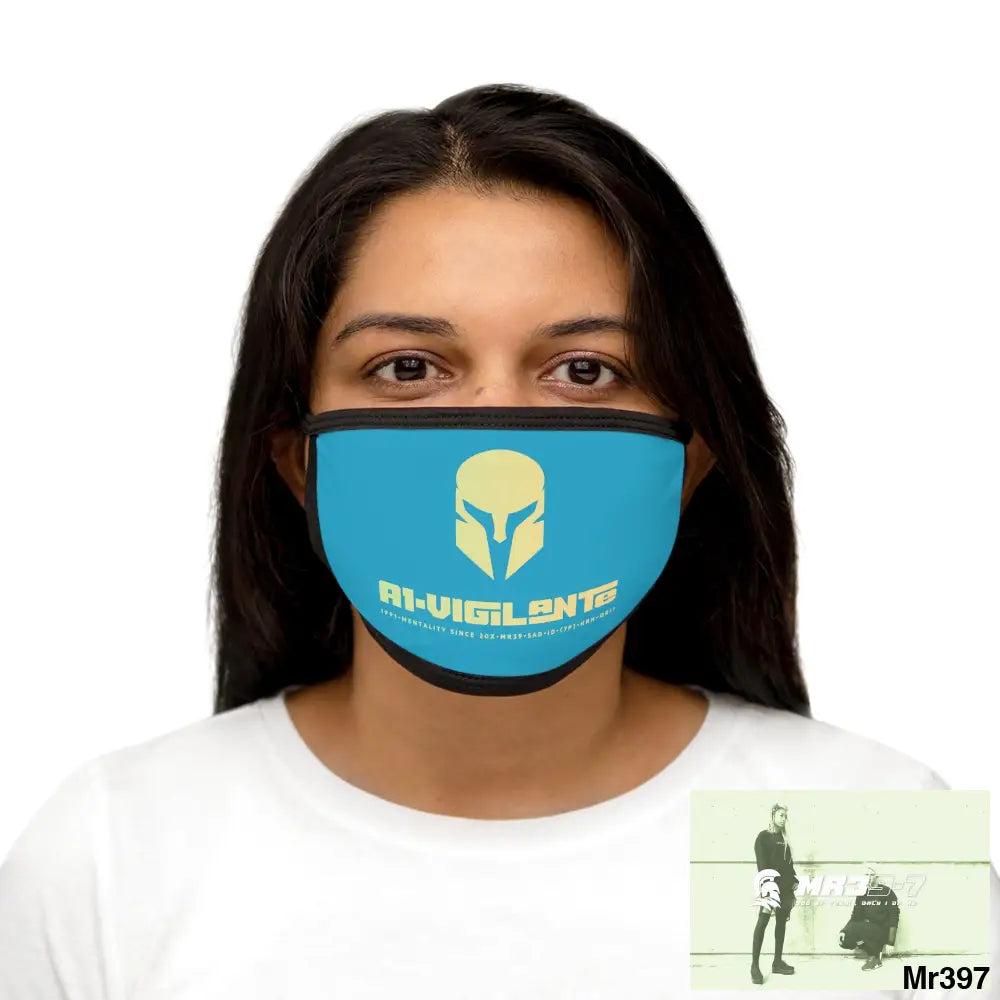 A1.Vigilante Mixed-Fabric Face Mask One size Accessories