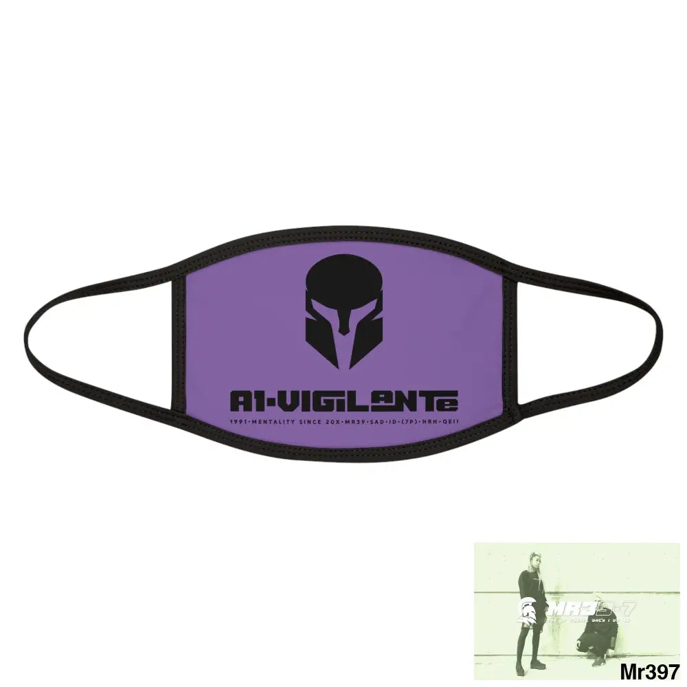 A1.Vigilante Mixed-Fabric Face Mask One size Accessories