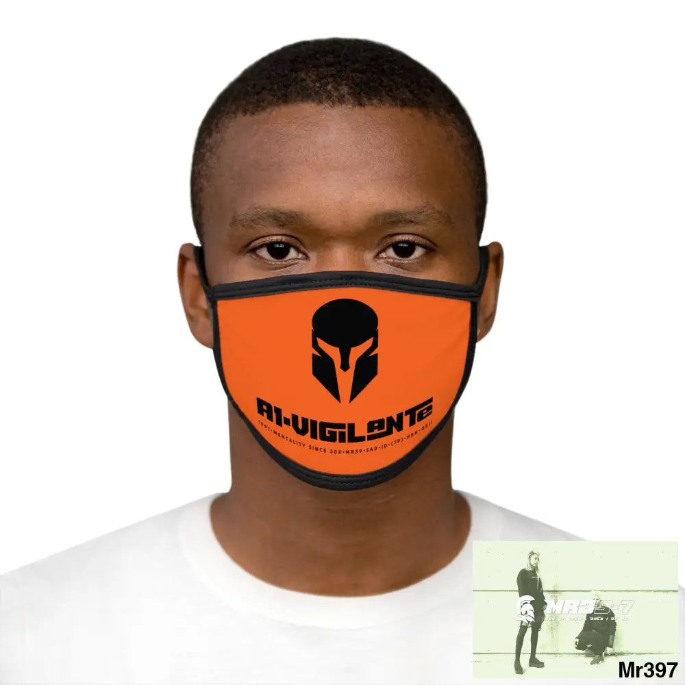 A1.Vigilante Mixed-Fabric Face Mask One size Accessories