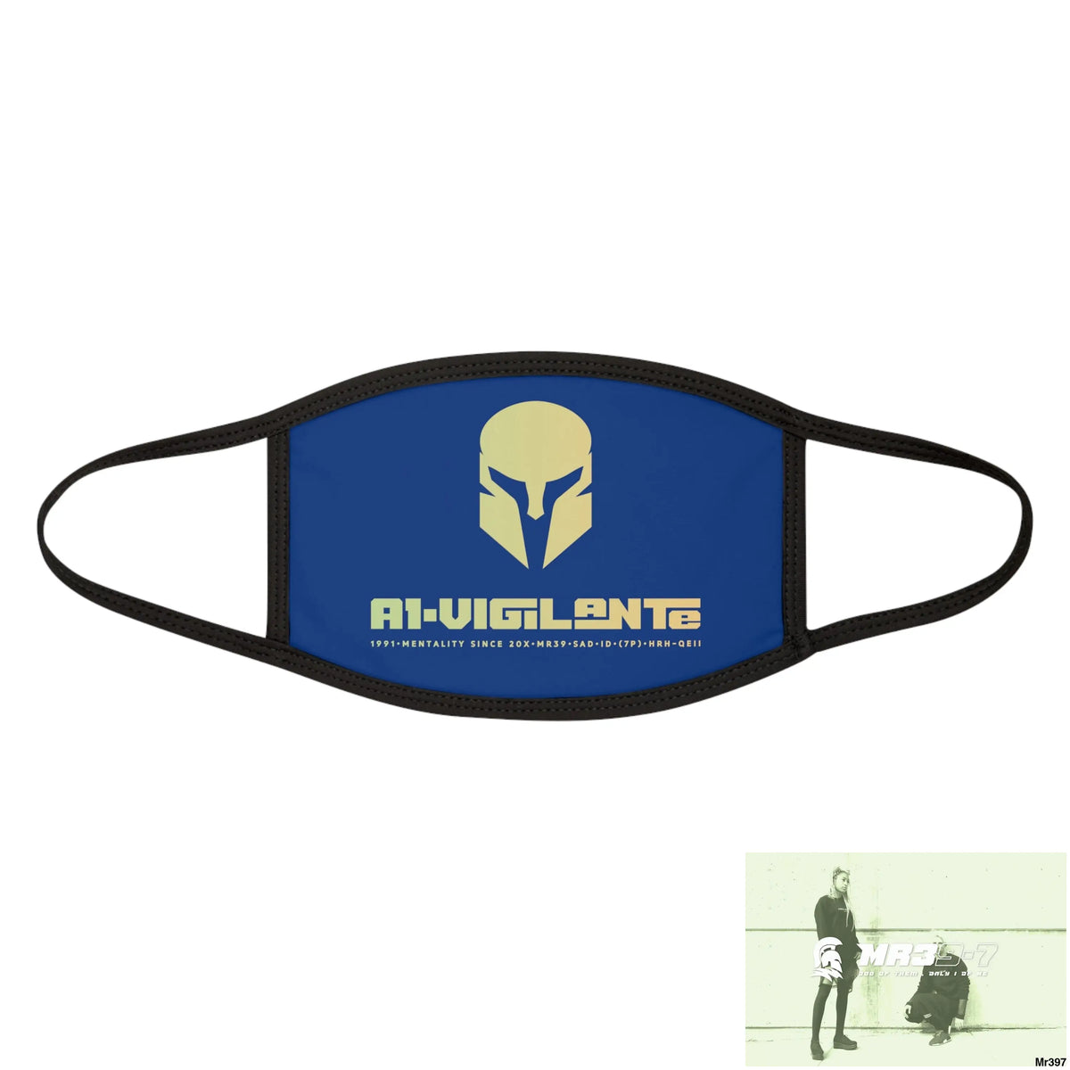 A1.Vigilante Mixed-Fabric Face Mask One size Accessories